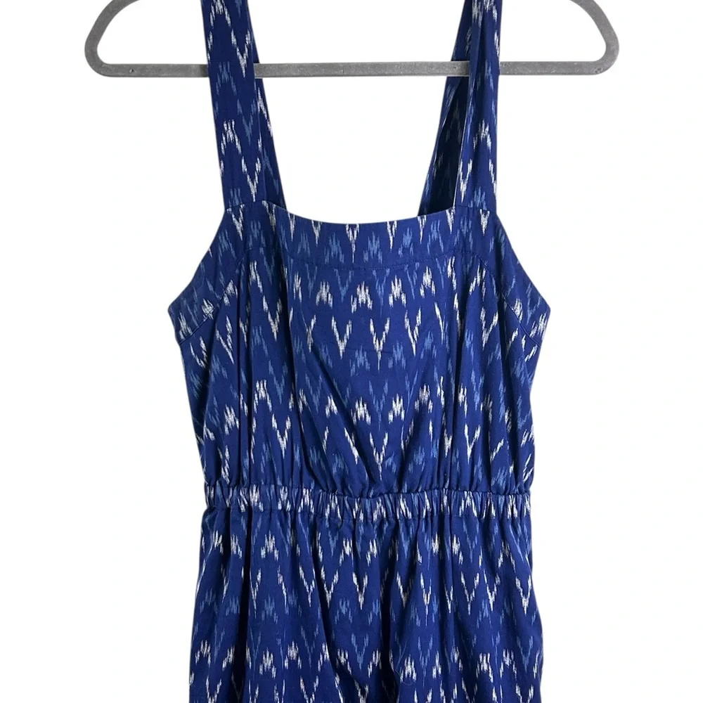 J. Crew Ikat maxi dress Navy Patterned Maxi Dress